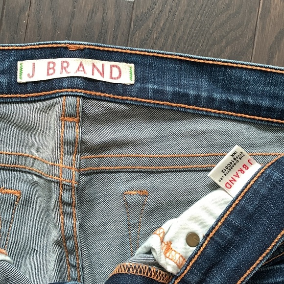 J Brand “The Cigarette Leg” Distressed Blue Jeans - Picture 6 of 12